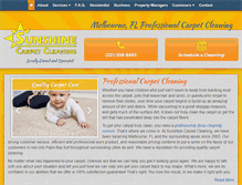 Tablet Screenshot of carpetcleaningmelbournefl.com